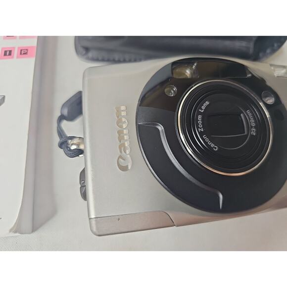 Canon ELPH 370Z Compact Point/Shoot Film Camera Tested & Works, w/ Leather Case - Picture 8 of 16